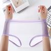 Sexy Transparent Panties for Women Plus Size See Through Mesh Sheer Underwear Seamless Mid Rise Thin Briefs