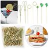 Decoration Kitchen & Bar Cocktail Decoration Bamboo Stick Fruit Stick Art Flower Stick Toothpick
