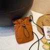 IELGY Ladies Messenger Bag Shoulder Drawstring Fashion Lightweight Nylon Mobile Phone Bag