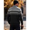 Men S Thick Fleece Long Sleeve Knitted Cardigan Casual Winter Sweater