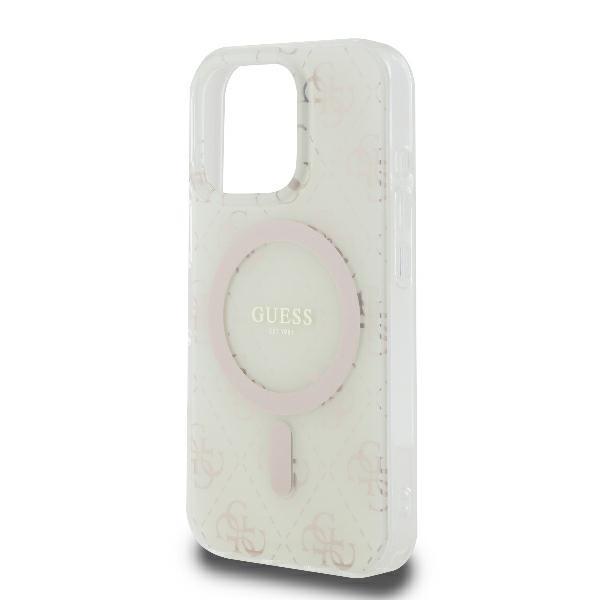 Guess Guhmp16Lh4Dteh Iphone 16 Pro6.3 White Hardcase Iml 4G Background Magsafe