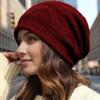 Thickened Wool Beanie Hats Acrylic Chunky Bonnet Caps Fashion Ski Cap Unisex