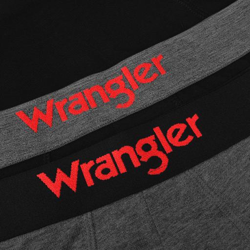 Wrangler Zestaw Bokserki Męskie 22055 Szary Bawełna 4 Pak