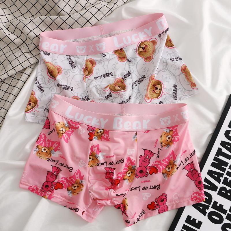 Нижнее белье мужские модные короткие классные сексуальные трусики мужские шорты-боксеры с принтом медведя мужские хип-хоп трусы размер L-3XL