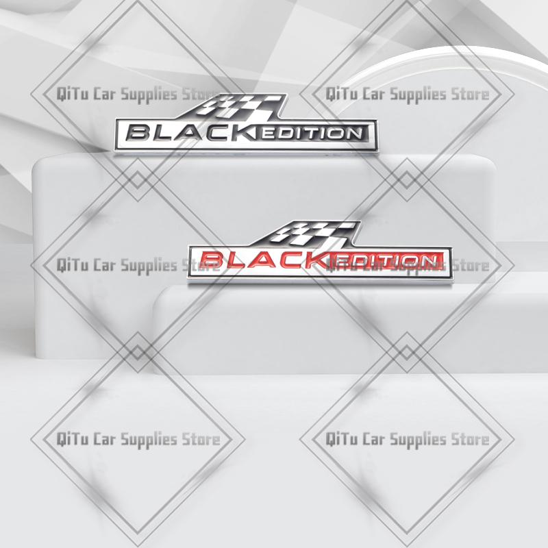 Zinc Alloy Black Edition Badge Car Body Trunk Emblem 3D Grille Sticker For Skoda Kia MFTS6 Hyundai Dacia Volvo Opel Ford Subaru Jeep