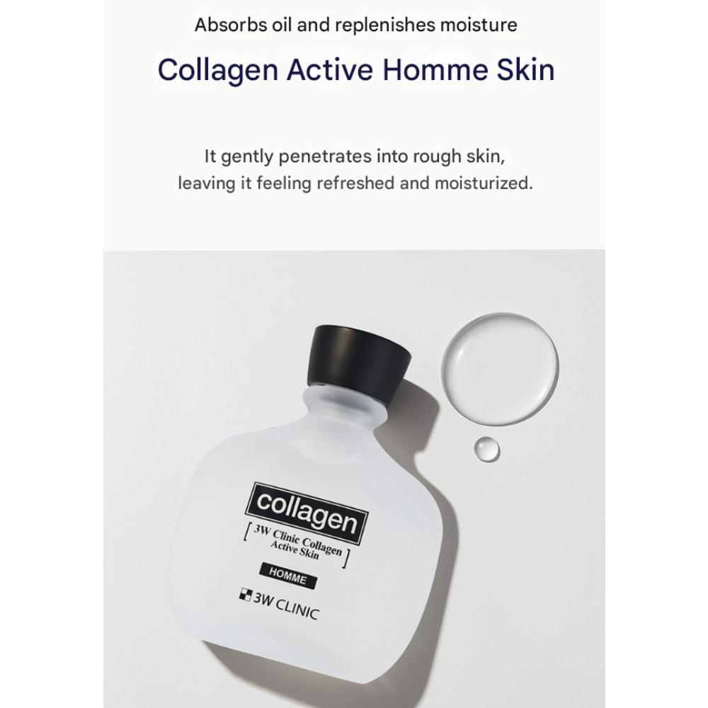 3w Clinic Набор Collagen Active Homme из 2 предметов (Тоник и лосьон)