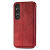 For Sony Xperia 1 VI PU Leather Case Rhombus Imprint Wallet Stand Phone Cover