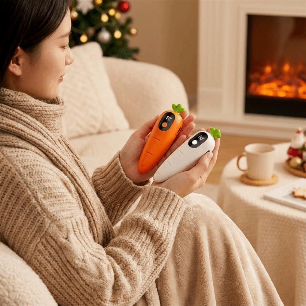 Cartoon Hand Warmer Carrot Shape Portable Hand Heater Pocket Warm Hand Treasure Winter Gift