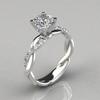 Women Cubic Zirconia Inlaid Twist Finger Ring Wedding Engagement Jewelry Gift