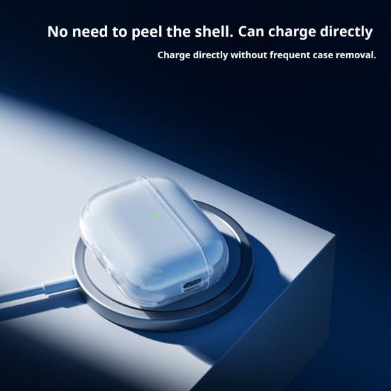 Earbud Protective Case Charging Case Portable for AirPods Pro 3 Shockproof Wireless Earphone Clear