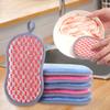 3/5pcs, Kitchen Dishwashing Sponge, Does Not Hurt Pot Brush Pot Artifact, Household Double-sided Cleaning Sponge Wipe, Scouring Pad