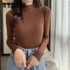 Turtleneck Sweaters Autumn Spring Long Sleeve Knitwear Sweaters Women Slim Knitwear Solid Pullover Tops