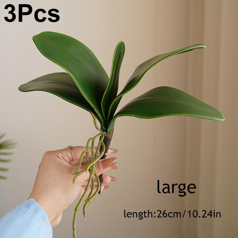 Имитация листьев фаленопсиса 1 шт. Вспомогательные сенсорные декоративные растения Цветы Искусственные Сделай сам Материал листьев настоящего цветка Весна