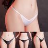 Эластичное нижнее белье стринги с высоким вырезом прозрачный низ