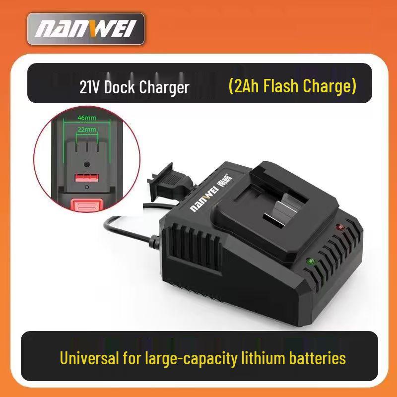 Угловая шлифмашина и дрель Nanwei 21V с литиевым аккумулятором, зарядным устройством