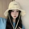 Панама от солнца в корейском стиле, с широкими полями, для защиты, уличная рыболовная кепка, конфетного цвета, шляпа рыбака, для кемпинга
