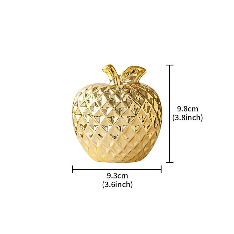 Минималистичное Простое Настольное Украшение Яблоко Керамическая Статуэтка Коллекция Центральный Элемент Камин Письменный Стол Шкаф Фигурка Украшение Поделки
