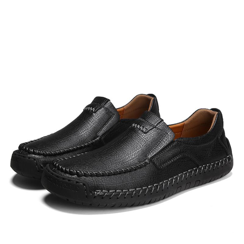 Мужские туфли из натуральной кожи в стиле ретро большого размера сверхлегкие ручной работы повседневные мужские ботильоны