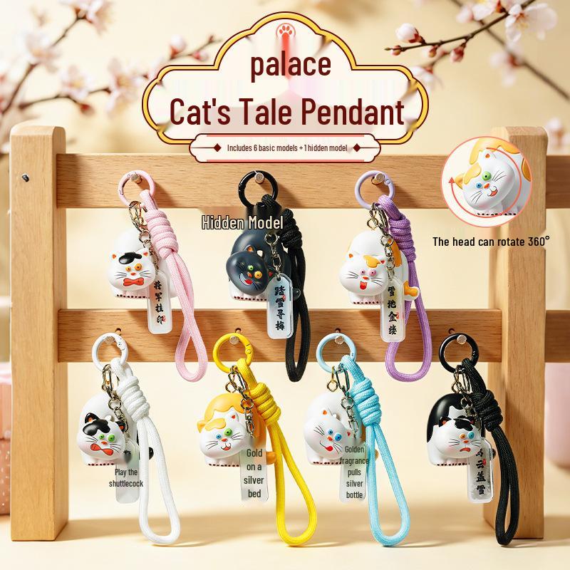 Creative Cute Cat Fingertip Diary Blind Box: Fun Children's Finger Toy & Desktop Ornament Decoration