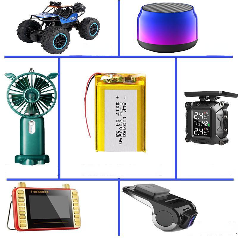 Long-lasting 3.7V Lithium Polymer Battery for Bluetooth GPS - High Capacity and Rechargeable