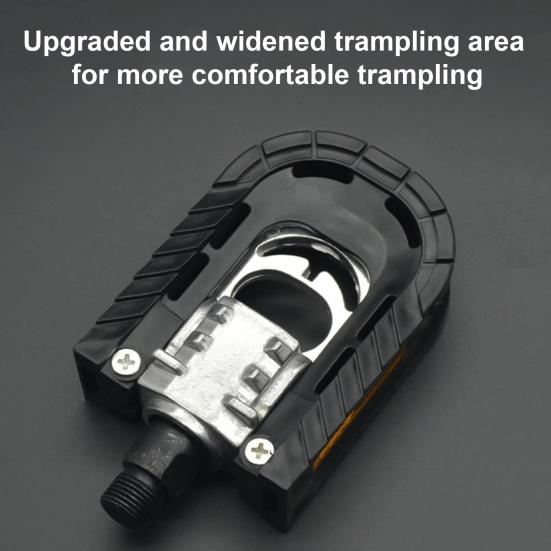 2Pcs Bike Pedal Universal Lightweight Left Right Mountain Road Folding Bicycle Flat Pedal Platform Bike Replacement Accessories