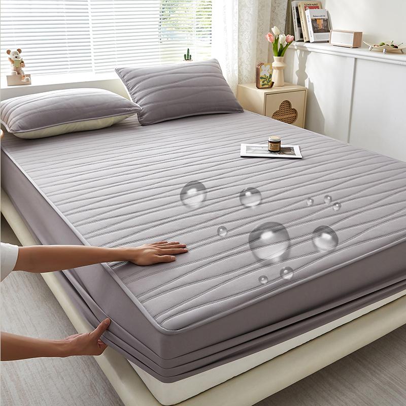 Thickened Waterproof Mattress Protector Fitted Sheet For Single Double King Extra King 140 160 200cm