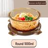 Стеклянный контейнер для хранения продуктов с крышкой, безопасный для использования в микроволновой печи