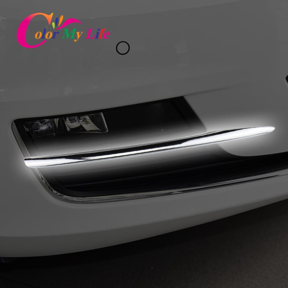 Color My Life 2 шт./компл. передняя противотуманная фара, декоративная крышка, отделка блестками для Volkswagen VW Golf 7 MK7 2013-2017, противотуманная фара