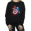 Marvel Womens/Ladies Captain America Civil War Painted Vs Iron Man Sweatshirt