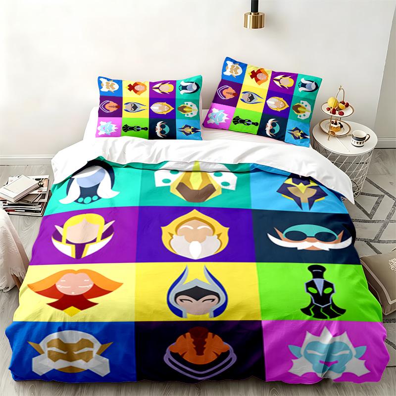 DOTA2 3pc set Perfect for bedroom use Comfortable bedding set includes a duvet cover and two pillowcases Ideal birthday or Christmas gift