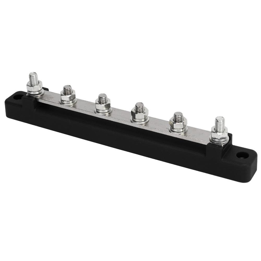 M6 Screw Terminal Block 6 Terminal Bus Bar Marine Power Distribution Distribution Block Vehicle