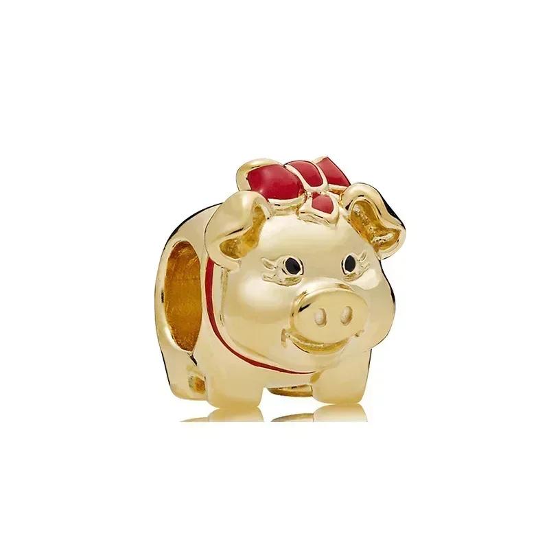 Роскошный золотой цвет серии S925, стерлинговое серебро, классический блестящий кулон «Древо жизни», подходит для оригинального браслета, подарок «сделай сам»