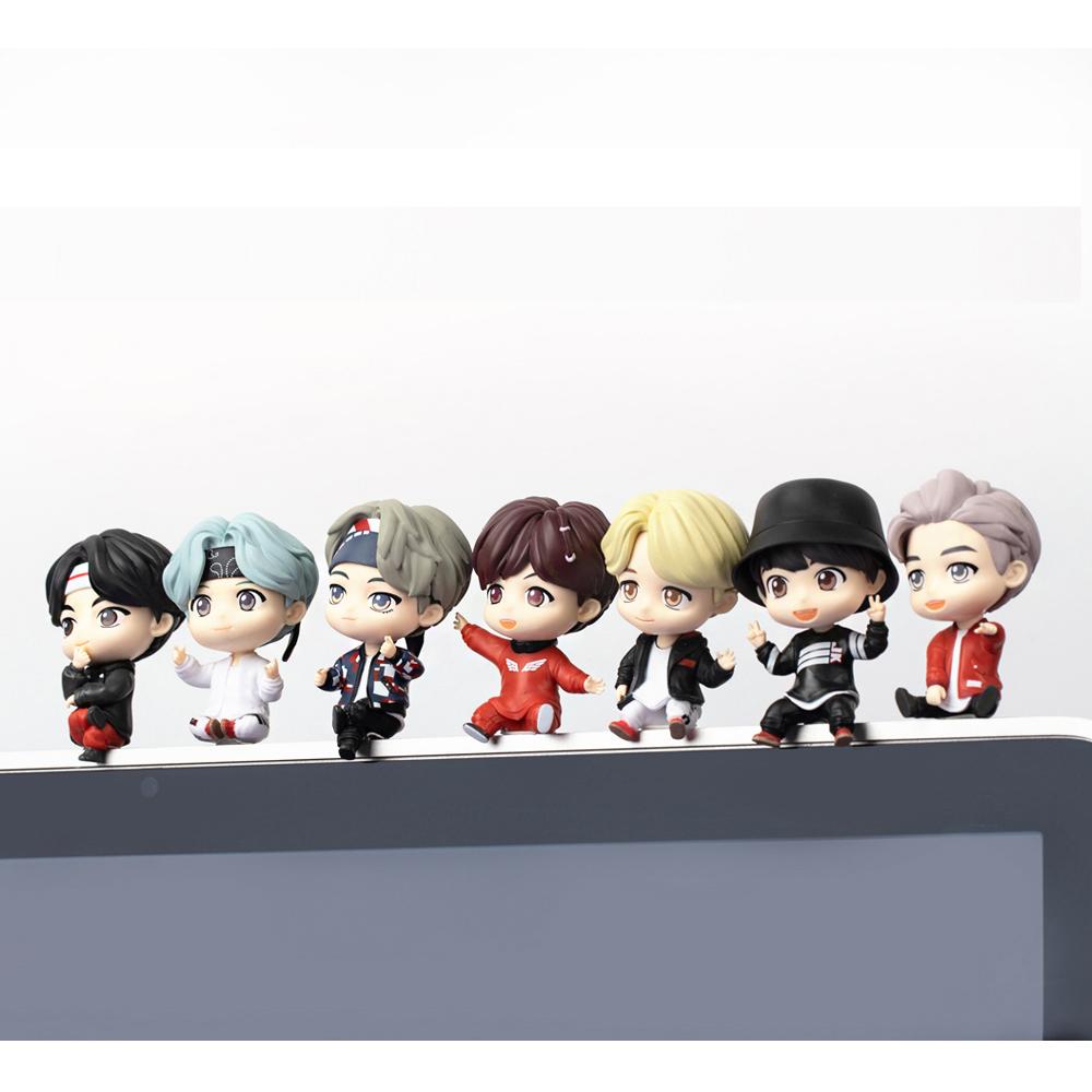 BTS (Бантан мальчики) Набор фигурок монитора "MIC Drop + Dynamite", TinyTan, официальный, оригинальный, аутентичный, армейский, фигурка идола, KPOP