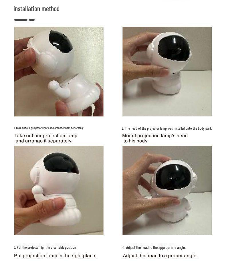 Большая фигурка космонавта с подсветкой «Звездное небо» – напольное украшение для гостиной или ТВ-тумбы, идеальный подарок на новоселье.