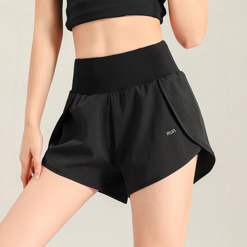 Женский спортивный комплект из ледяного шелка с быстрой сушкой 2025: Топ с коротким рукавом и шорты для бега, спортзала, йоги