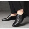 Summer Men's Hollow Leather Shoes Casual Soft Bottom Breathable Sandals Business Leather Shoes Dad Shoes