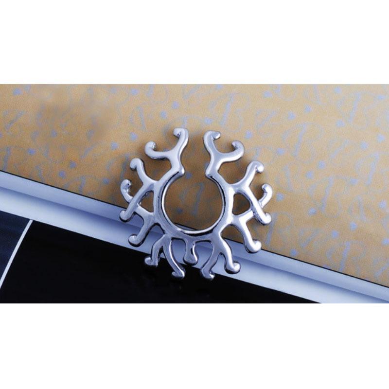 Корейские популярные ювелирные изделия из проколов, женские бесстержневые псевдо-молочные кольца, короткие толстые молочные ногти