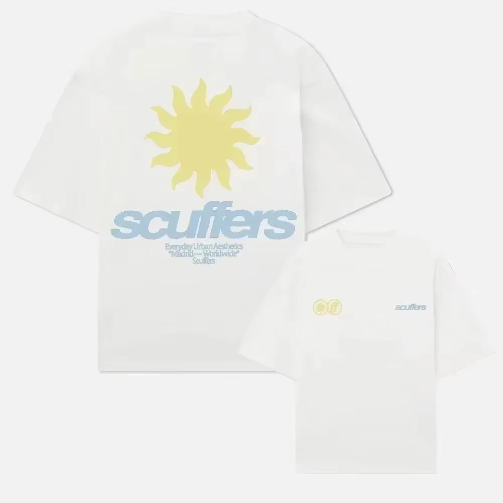 2025 Южная Америка Новые Трендовые Принтованные Шлепанцы Мужская Футболка Женская Футболка для Серфинга для Отпуска Роскошные Бренды Уличная Футболка с Короткими Рукавами Топ