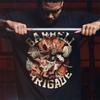 Мужская футболка оверсайз Barbell Brigade, хлопковая, с круглым вырезом, с коротким рукавом, для фитнеса, летняя, для спорта, джоггеры, для тренажерного зала, для бега, для тренировок
