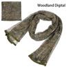 Camouflage Netting Scarf Sniper Veil Camo Mesh Face Scarf Veil Shemagh Head Wrap for Outdoor Camping Hiking Hunting Scarves