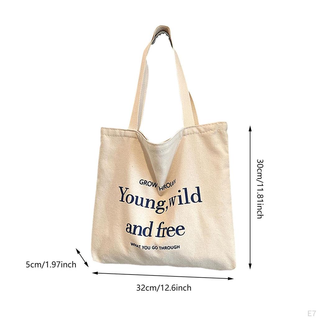Canvas Tote Bag for Women Casual Portable Lady Party Birthday Gift Beach