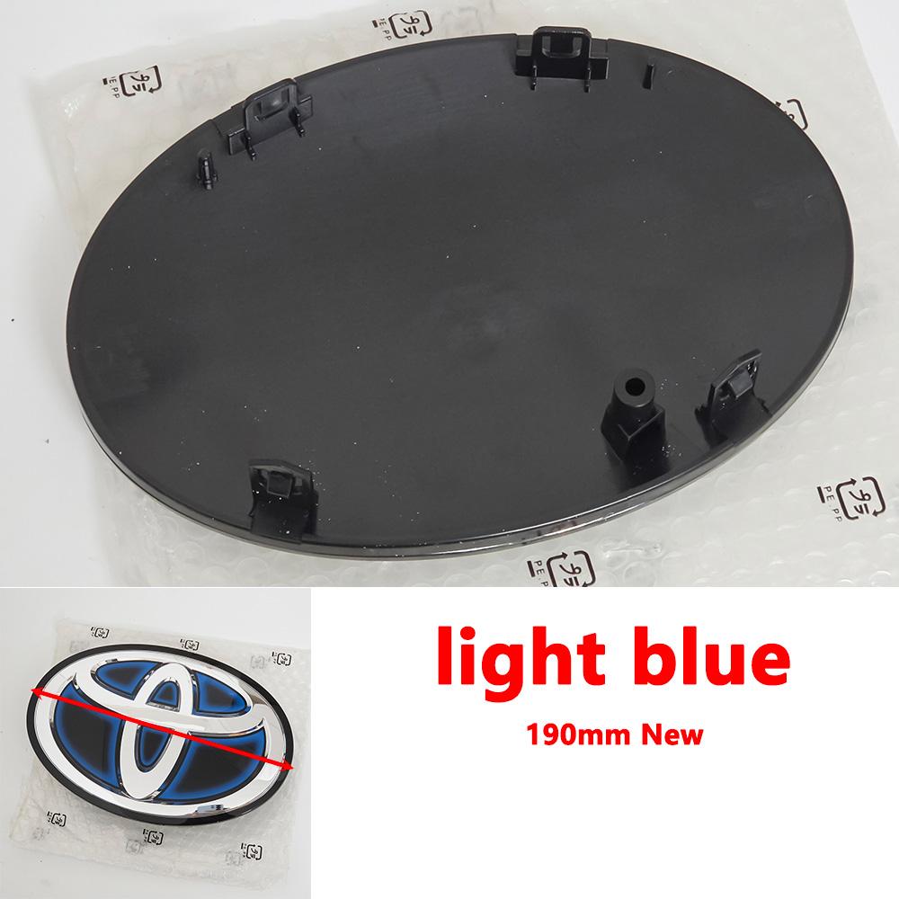 VJN4  For Toyota RAV4 Corolla Camry Land Cruiser Sienna C-HR AVALON Front Grille Hood Badge Replacement Dark Blue Hybrid Logo