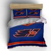 "Blue and Orange Abstract Symbol Pattern" Print Bedding Set Duvet Cover Pillowcases (1* Duvet Cover 2* Pillowcases Do Not Include Comforter)