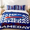 Buffalo Bills Custom Name 3pc set Perfect for bedroom use Comfortable bedding set includes a duvet cover and two pillowcases Ideal birthday or Christm