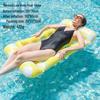 Inflatable Leaf Hole Water Lounger: Single Adult Floating Raft