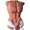 HWC-19 Half Body Armless Brown Large Penis Silicone True Touch Muscle Sex Doll True Penis Female Adult Toy Masturbator