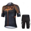 Новинка 2024 года, комплект велосипедного трикотажа Rcn с коротким рукавом для мужчин, анти-УФ-велосипедный комплект велосипедного трикотажа, летняя одежда для велоспорта Bicycle Pro Team