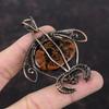 Mahogany Obsidian Pendant Copper Wire Wrapped Gemstone Pendant Handmade Copper Jewelry Tortoise Pendant Wire Wrapped Jewelry Gift For Mother