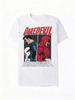 2026 Marvels New Marvel Punisher Vs Daredevil Comic Print High Quality Mens and Womens Short Sleeve Loose Casual TShirts