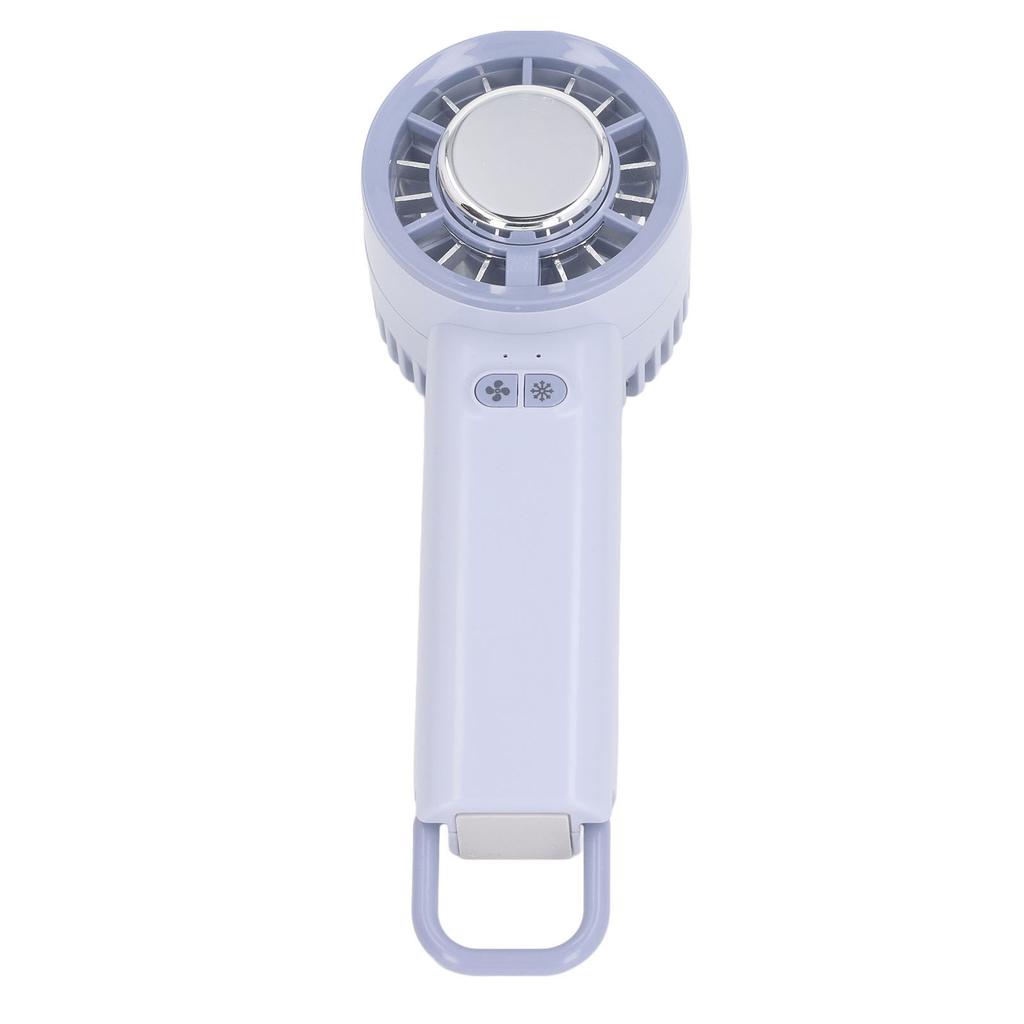 Handheld Cooling Fan 3 Speeds Rechargeable Portable Semiconductor Mini Desk Fan with Cold Compress